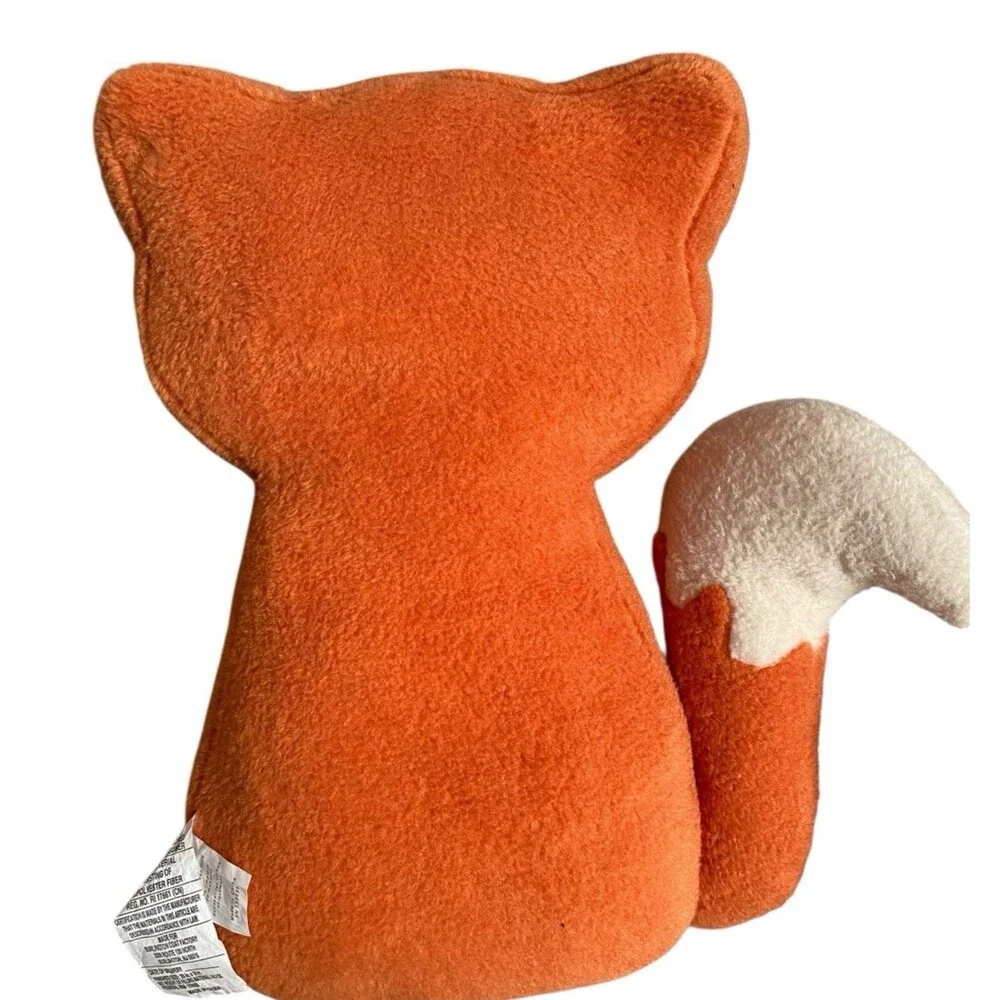 Cozy Harvest Fox Decorative Plush Throw Pillow Fall Autumn Decor 19” NEW